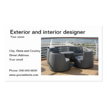 Exterior and interior designer business card templates