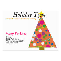 Exterior & Interior Holiday Decorating Business Card