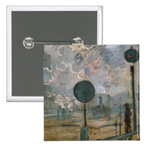 Exterior of Saint-Lazare Station - Claude Monet Pin