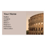 Exterior of the Colosseum, Rome, Italy Business Card Templates