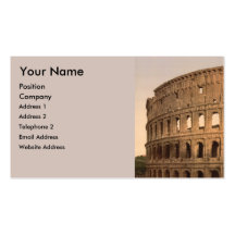 Exterior of the Colosseum, Rome, Italy Business Card Templates