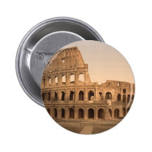 Exterior of the Colosseum, Rome, Italy Pinback Buttons