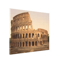 Exterior of the Colosseum, Rome, Italy Canvas Print