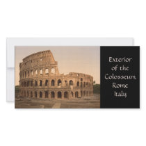 Exterior of the Colosseum, Rome, Italy Personalized Photo Card