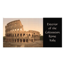 Exterior of the Colosseum, Rome, Italy Personalized Photo Card