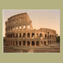 Exterior of the Colosseum, Rome, Italy postcards