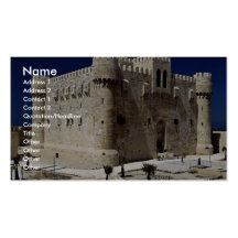 Exterior of the Fort of Qaitbay, Alexandria, Egypt Business Card Template