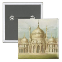 Exterior of the Saloon from Views of the Royal Pav Pinback Button