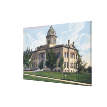 Exterior View of Canyon County Court House Stretched Canvas Print