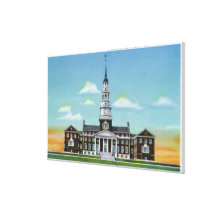 Exterior View of Colby College Miller Library Canvas Prints
