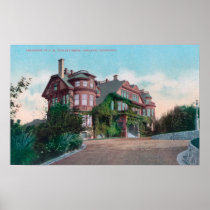 Exterior View of FM Borax Smith Residence Poster