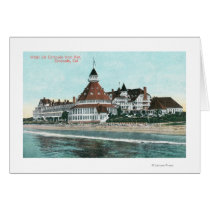 Exterior View of Hotel del Coronado from Pier Greeting Cards