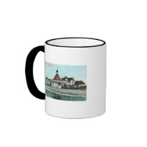 Exterior View of Hotel del Coronado from Pier Coffee Mug