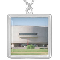 Exterior view of the Hirshhorn Museum, 1974 ) necklaces