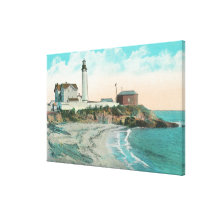 Exterior View of the Pigeon Point Lighthouse Gallery Wrap Canvas