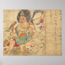 Extermination of evil. Japanese Art c. 1100s Posters