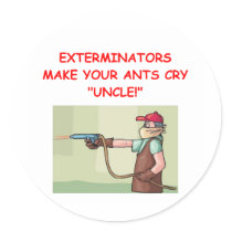 EXTERMINATOR ROUND STICKER