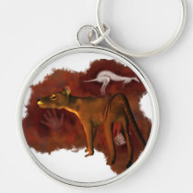 Extinct Forever - Tasmanian tiger keychain