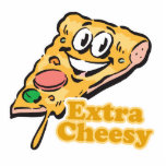 Extra Cheesy pizza slice photo sculptures