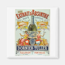 Extrait d'Absinthe Vintage Poster Art Magnets