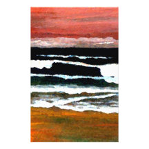 Extraordinary Sunset - CricketDiane Ocean Art Stationery Paper