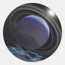 Extrasolar Planet Round Sticker