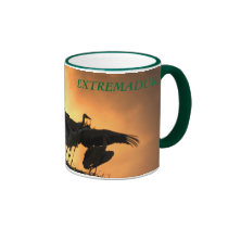EXTREMADURA - Cigüeñas al atardecer mugs