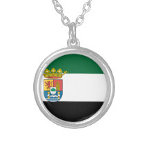 Extremadura (Spain) Flag Custom Necklace