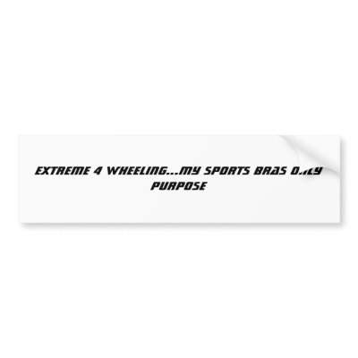EXTREME 4 WHEELING...MY SPORTS BRAS ONLY PURPOSE by crystalpulver