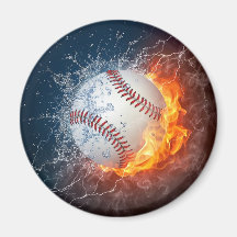 Extreme Baseball Refrigerator Magnets