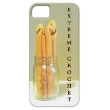 Extreme Crochet Hooks in Ball Jar Photo Design iPhone 5 Cover