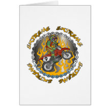 Extreme Dirtbike Greeting Card