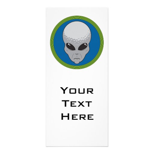 extreme golf alien head rack card