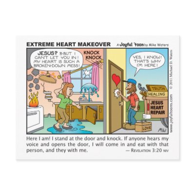 Extreme Heart Makeover postcard by Joyful_toons
