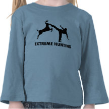 Extreme Hunting Deer Karate Kick T-shirt