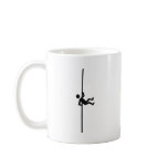 extreme mountain climber icon coffee mug