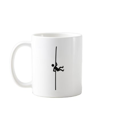 extreme mountain climber icon coffee mug by TomaniacLines