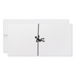 extreme mountain climber icon personalized photo card