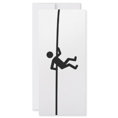 extreme mountain climber icon rack card template by TomaniacLines