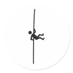 extreme mountain climber icon sticker