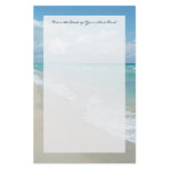 Extreme Relaxation Beach View Customized Stationery