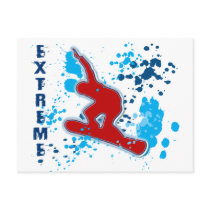 EXTREME SNOWBOARDING POST CARDS