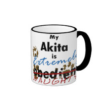Extremely Naughty Akita Mugs