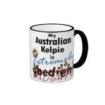 Extremely Naughty Australian Kelpie Coffee Mugs