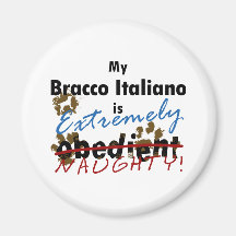 Extremely Naughty Bracco Italiano Refrigerator Magnets