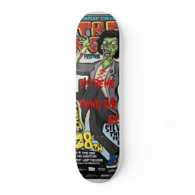 ExtremeThing09_4x6_web, extreme thing 09 Skate Board Deck by alexander21