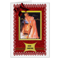 exy 1950s pin up christmas card