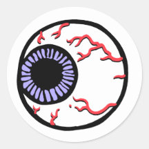 Eye Ball Round Stickers