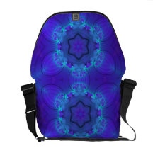 Eye Candy Fractals - Glowing StarFlower Courier Bag