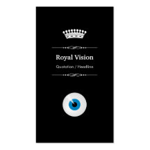 Eye Care - Professional Modern Black White Business Cards
